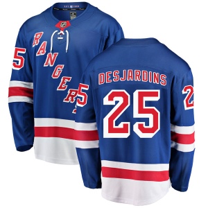 Men's Andrew Desjardins New York Rangers Breakaway Home Jersey - Blue