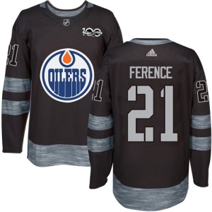 Men's Andrew Ference Edmonton Oilers Authentic 1917-2017 100th Anniversary Jersey - Black