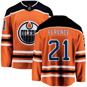 Men's Andrew Ference Edmonton Oilers Home Breakaway Jersey - Orange