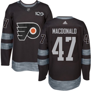 Men's Andrew MacDonald Philadelphia Flyers Authentic 1917-2017 100th Anniversary Jersey - Black