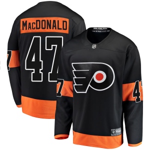 Men's Andrew MacDonald Philadelphia Flyers Breakaway Alternate Jersey - Black