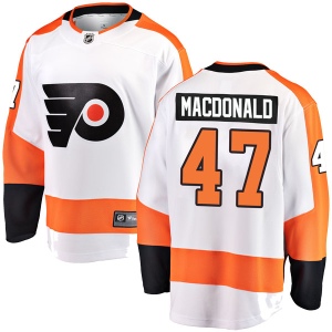 Men's Andrew MacDonald Philadelphia Flyers Breakaway Away Jersey - White