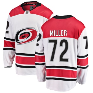 Men's Andrew Miller Carolina Hurricanes Breakaway Away Jersey - White