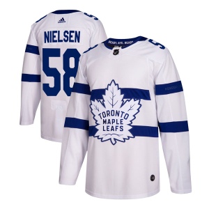 Men's Andrew Nielsen Toronto Maple Leafs Authentic 2018 Stadium Series Jersey - White