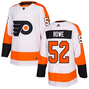 Men's Andrew Rowe Philadelphia Flyers Authentic Jersey - White