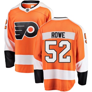 Men's Andrew Rowe Philadelphia Flyers Breakaway Home Jersey - Orange