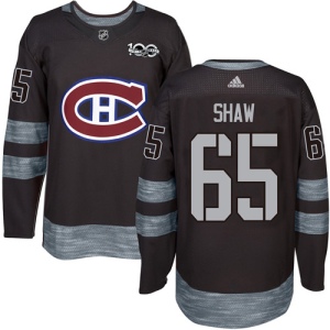 Men's Andrew Shaw Montreal Canadiens Authentic 1917-2017 100th Anniversary Jersey - Black