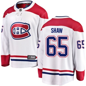 Men's Andrew Shaw Montreal Canadiens Breakaway Away Jersey - White