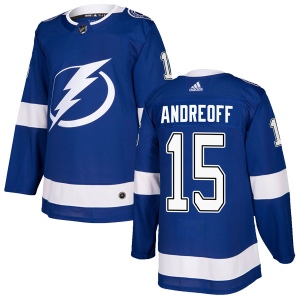 Men's Andy Andreoff Tampa Bay Lightning Authentic Home Jersey - Blue