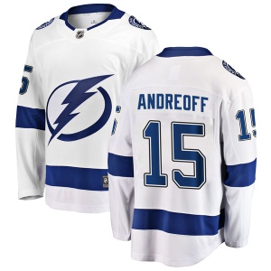 Men's Andy Andreoff Tampa Bay Lightning Breakaway Away Jersey - White