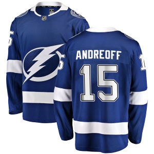 Men's Andy Andreoff Tampa Bay Lightning Breakaway Home Jersey - Blue