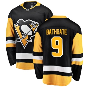 Men's Andy Bathgate Pittsburgh Penguins Breakaway Home Jersey - Black