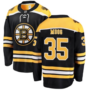 Men's Andy Moog Boston Bruins Breakaway Home Jersey - Black