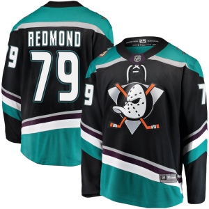 Men's Angus Redmond Anaheim Ducks Breakaway Alternate Jersey - Black