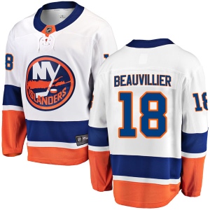 Men's Anthony Beauvillier New York Islanders Breakaway Away Jersey - White