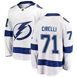 Men's Anthony Cirelli Tampa Bay Lightning Breakaway Away Jersey - White