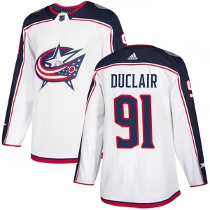 Men's Anthony Duclair Columbus Blue Jackets Authentic Away Jersey - White