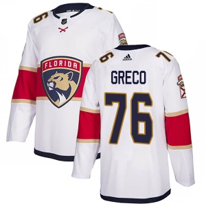 Men's Anthony Greco Florida Panthers Authentic Away Jersey - White