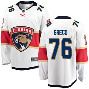 Men's Anthony Greco Florida Panthers Breakaway Away Jersey - White