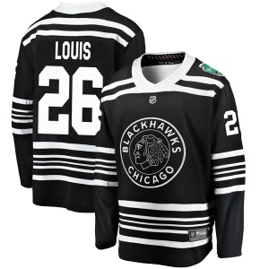 Men's Anthony Louis Chicago Blackhawks 2019 Winter Classic Breakaway Jersey - Black