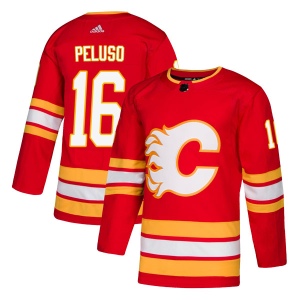 Men's Anthony Peluso Calgary Flames Authentic Alternate Jersey - Red