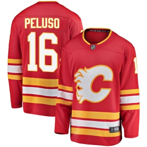 Men's Anthony Peluso Calgary Flames Breakaway Alternate Jersey - Red