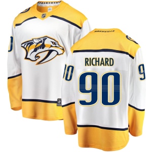 Men's Anthony Richard Nashville Predators Breakaway Away Jersey - White