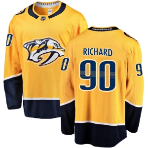 Men's Anthony Richard Nashville Predators Breakaway Home Jersey - Gold