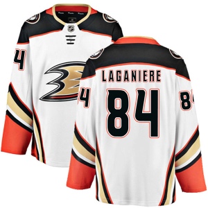 Men's Antoine Laganiere Anaheim Ducks Authentic Away Jersey - White