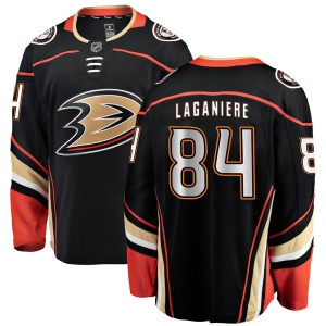 Men's Antoine Laganiere Anaheim Ducks Authentic Home Jersey - Black