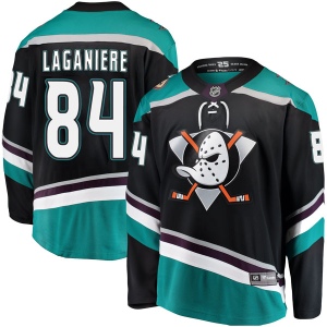 Men's Antoine Laganiere Anaheim Ducks Breakaway Alternate Jersey - Black