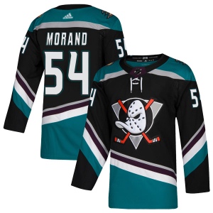 Men's Antoine Morand Anaheim Ducks Authentic Teal Alternate Jersey - Black