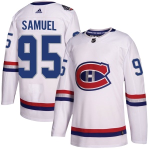 Men's Antoine Samuel Montreal Canadiens Authentic 2017 100 Classic Jersey - White