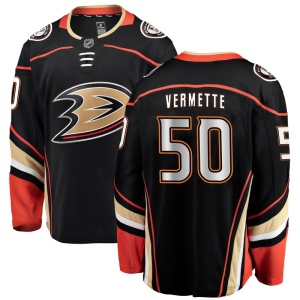 Men's Antoine Vermette Anaheim Ducks Authentic Home Jersey - Black