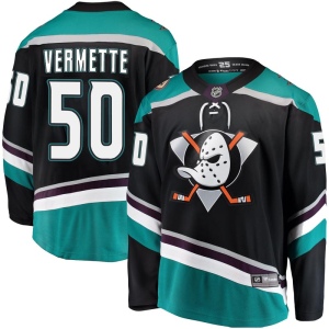 Men's Antoine Vermette Anaheim Ducks Breakaway Alternate Jersey - Black