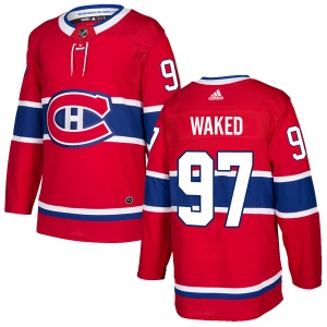 Men's Antoine Waked Montreal Canadiens Authentic Home Jersey - Red