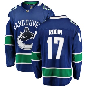 Men's Anton Rodin Vancouver Canucks Breakaway Home Jersey - Blue