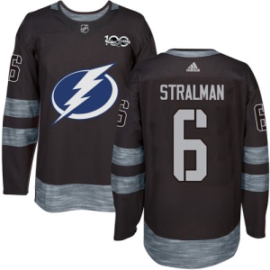 Men's Anton Stralman Tampa Bay Lightning Authentic 1917-2017 100th Anniversary Jersey - Black