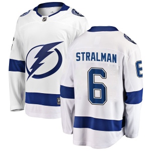 Men's Anton Stralman Tampa Bay Lightning Breakaway Away Jersey - White