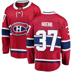 Men's Antti Niemi Montreal Canadiens Breakaway Home Jersey - Red