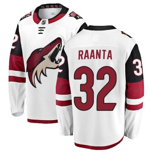 Men's Antti Raanta Arizona Coyotes Authentic Away Jersey - White