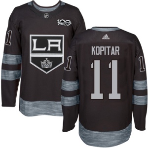 Men's Anze Kopitar Los Angeles Kings Authentic 1917-2017 100th Anniversary Jersey - Black