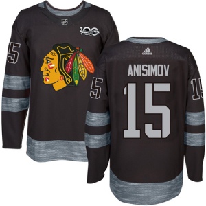 Men's Artem Anisimov Chicago Blackhawks Authentic 1917-2017 100th Anniversary Jersey - Black