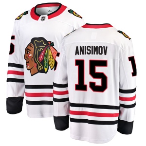 Men's Artem Anisimov Chicago Blackhawks Breakaway Away Jersey - White