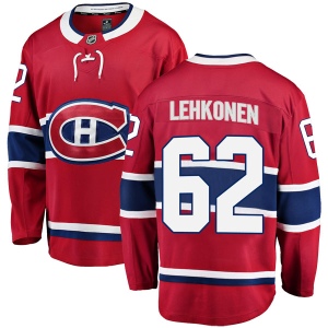 Men's Artturi Lehkonen Montreal Canadiens Breakaway Home Jersey - Red