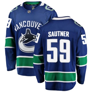 Men's Ashton Sautner Vancouver Canucks Breakaway Home Jersey - Blue