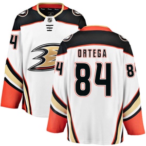 Men's Austin Ortega Anaheim Ducks Authentic Away Jersey - White