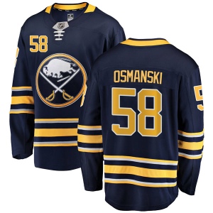 Men's Austin Osmanski Buffalo Sabres Breakaway Home Jersey - Navy Blue