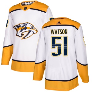 Men's Austin Watson Nashville Predators Authentic Away Jersey - White