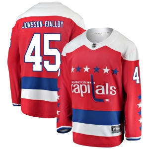 Men's Axel Jonsson-Fjallby Washington Capitals Breakaway Alternate Jersey - Red